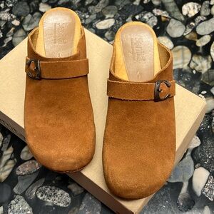 Sanita Hedi suede clogs